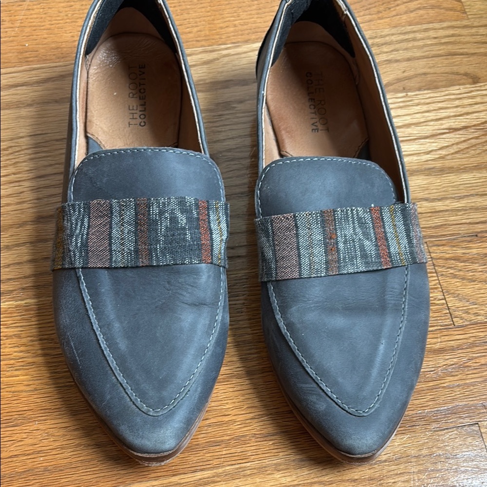 The Root Collective Shelby Loafers in dark grey